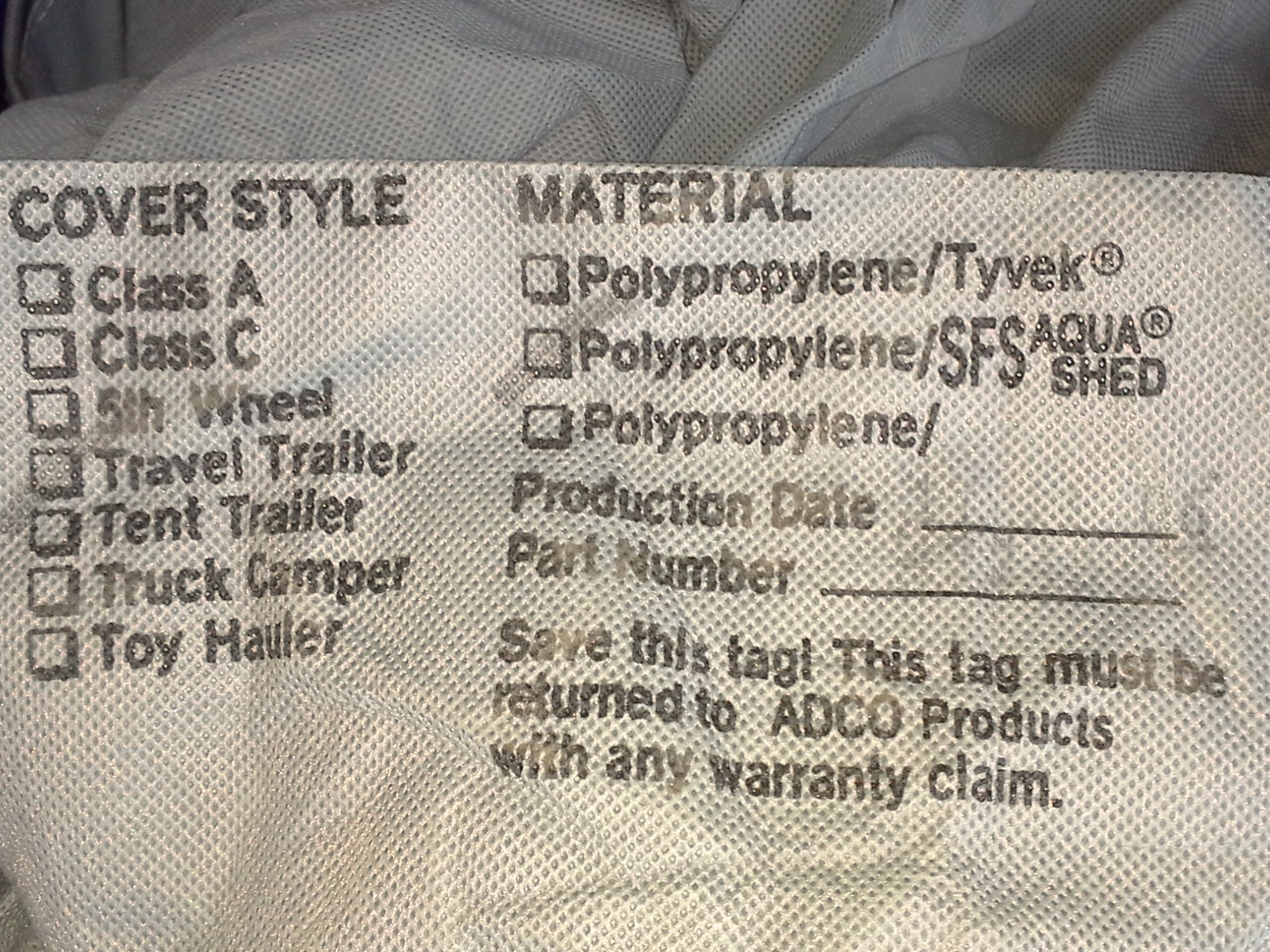 ADCO Travel Trailer Cover