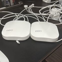 Two Eero pro 5 WiFi Routers