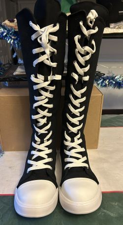 Black High-Top Sneakers (Brand New)