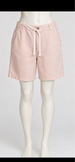 Vince Woman’s Rose Linen Drawstring Shorts