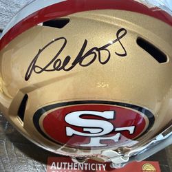 Authentic Autograph Deebo Samuel Niners Speed Replica Helmet 