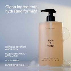 Salt & Stone Saffron & Cedar Body Wash 15.2 oz/450ml
