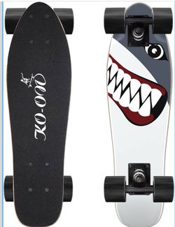 KO-ON Skateboard, 22 Inch Mini Cruiser Complete Skateboard