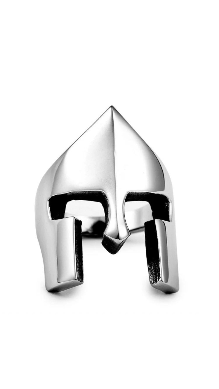 Stainless Steel Spartan Helmet Ring