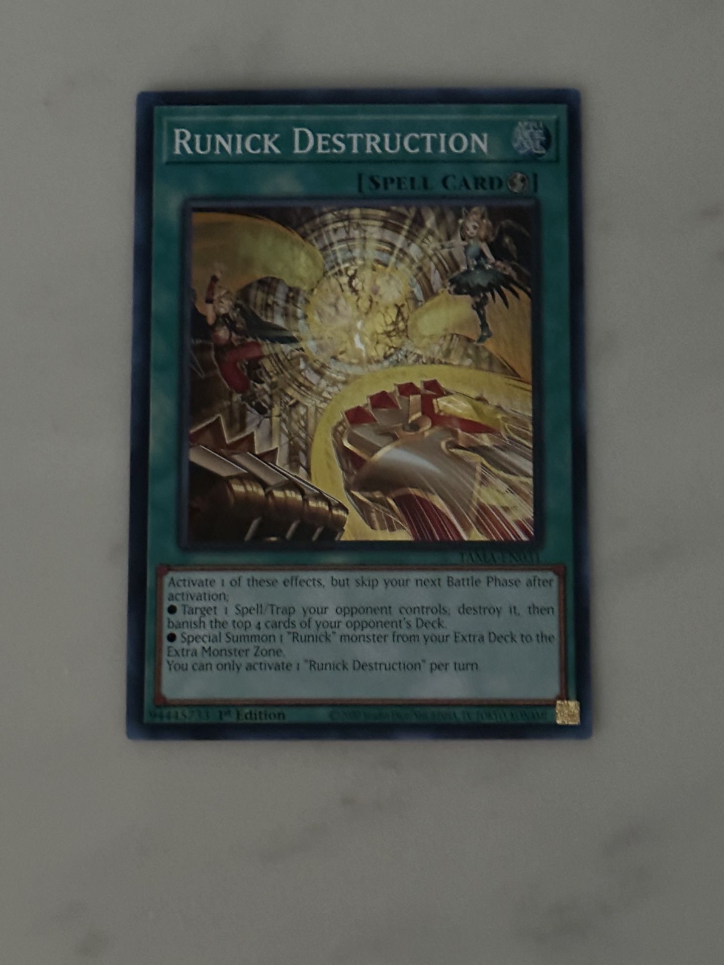 Yugioh Runick Destruction NM 1st Edition Super Rare Tactical Masters for  Sale in Chula Vista, CA - OfferUp