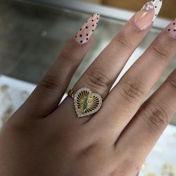 Anillo Corazón San Judas En Oro 14k 🤍