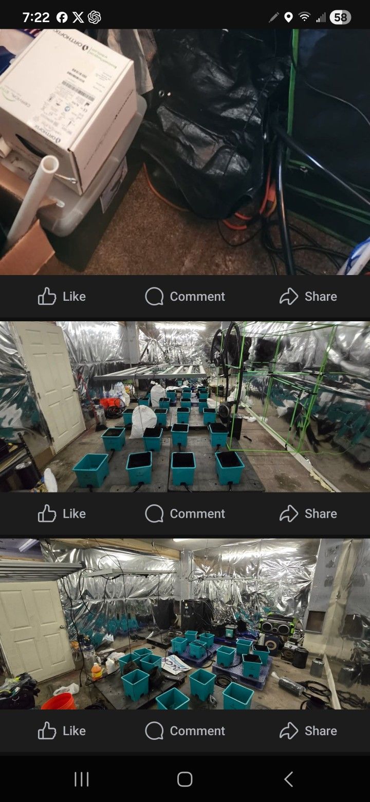 Grow EQUIPMENT AIRCUBE 24 SITE SYSTEM, 3 LIGHTS, 2 AC INFINITY HUMIDIFIERS, 4 6INCH AC FANS, 3 AC INFINITY WIFI&BT SYSTEMS, 2 AC INFINITY EXHAUSTS, 