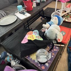 Coffee Table With Storage And Raised Table