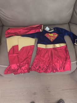 Supergirl Halloween Costume with Boot Covers