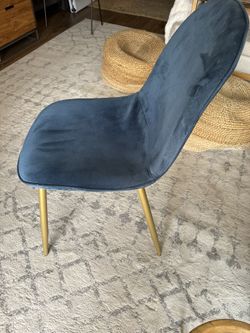 Two (2) Velvet Mid-Century Modern Chair