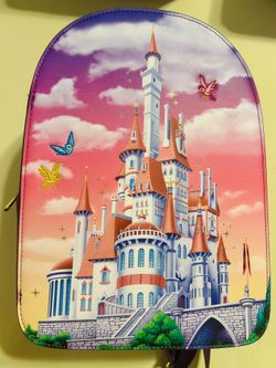 Disney Loungefly Beauty and the Beast duel Mini back pack