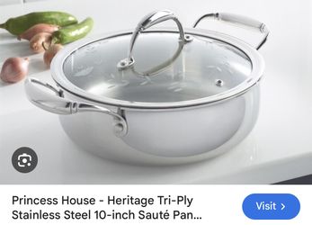 Princess House 10 Inch Sauce Pan 