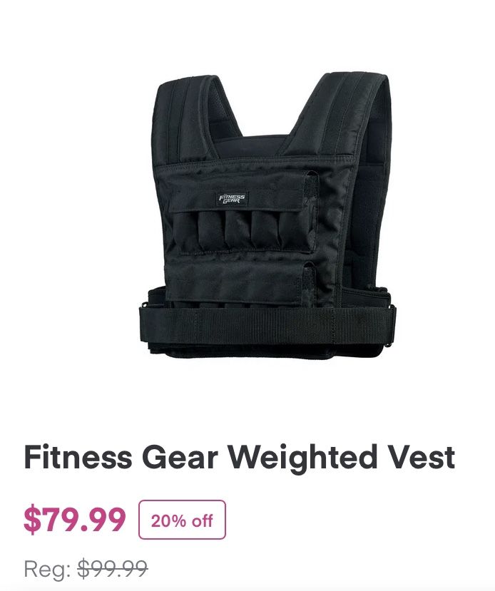 Fitness Gear 40 lb Weighted  Vest