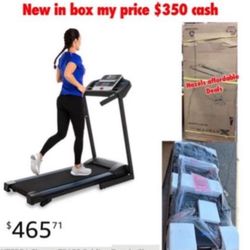 New in box XTERRA TR150 Fitness Premium Folding Smart Treadmill, Compact Design,  supports 250+ LB Weight  , Powerful Motor, XTERRA+ Fitness  $350 cas