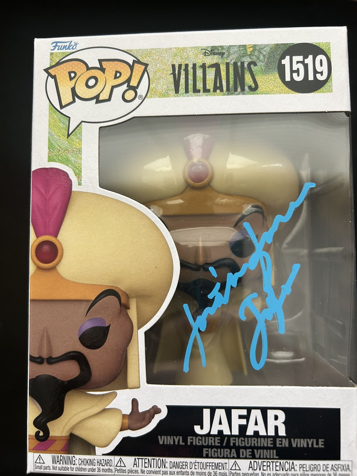 Jonathan Freeman Signed Disney JAFAR Aladdin Funko