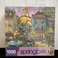Springbok Puzzles - Eiffel Magic - 1000 Piece Jigsaw Puzzle - Large 30 Inches by 24 Inches Puzzle NEW SEALED