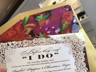 Rehearsal dinner card