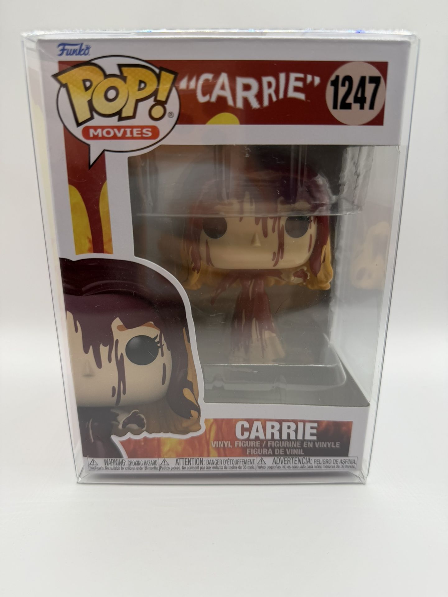 Funko Pop! Movies CARRIE #1247 (Bloody) Horror Vinyl Figure + FREE Protector
