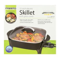 Presto 12" Electric Skillet with Glass Cover, 07117