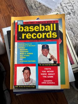 1957 Dell First Complete Book of Baseball Records