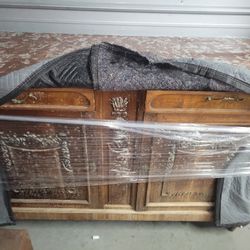 Antique Marble Top Dresser/cabinet 