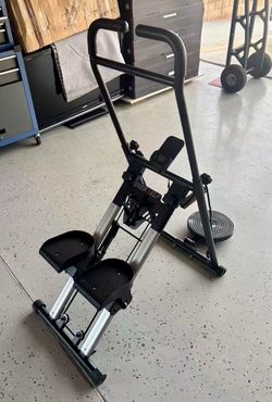 OVER SELF Stair Stepper with Handlebar for Full-Body Workout Compact Cardio Climber Exercise for Home Gym Full Body Workout 264LBS Weight Capacity