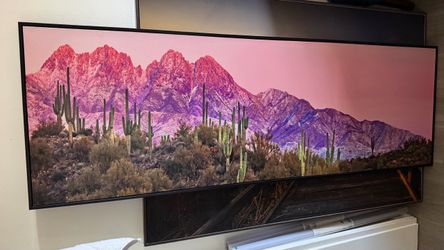 Framed Desert Landscape Canvas Wall Art, large