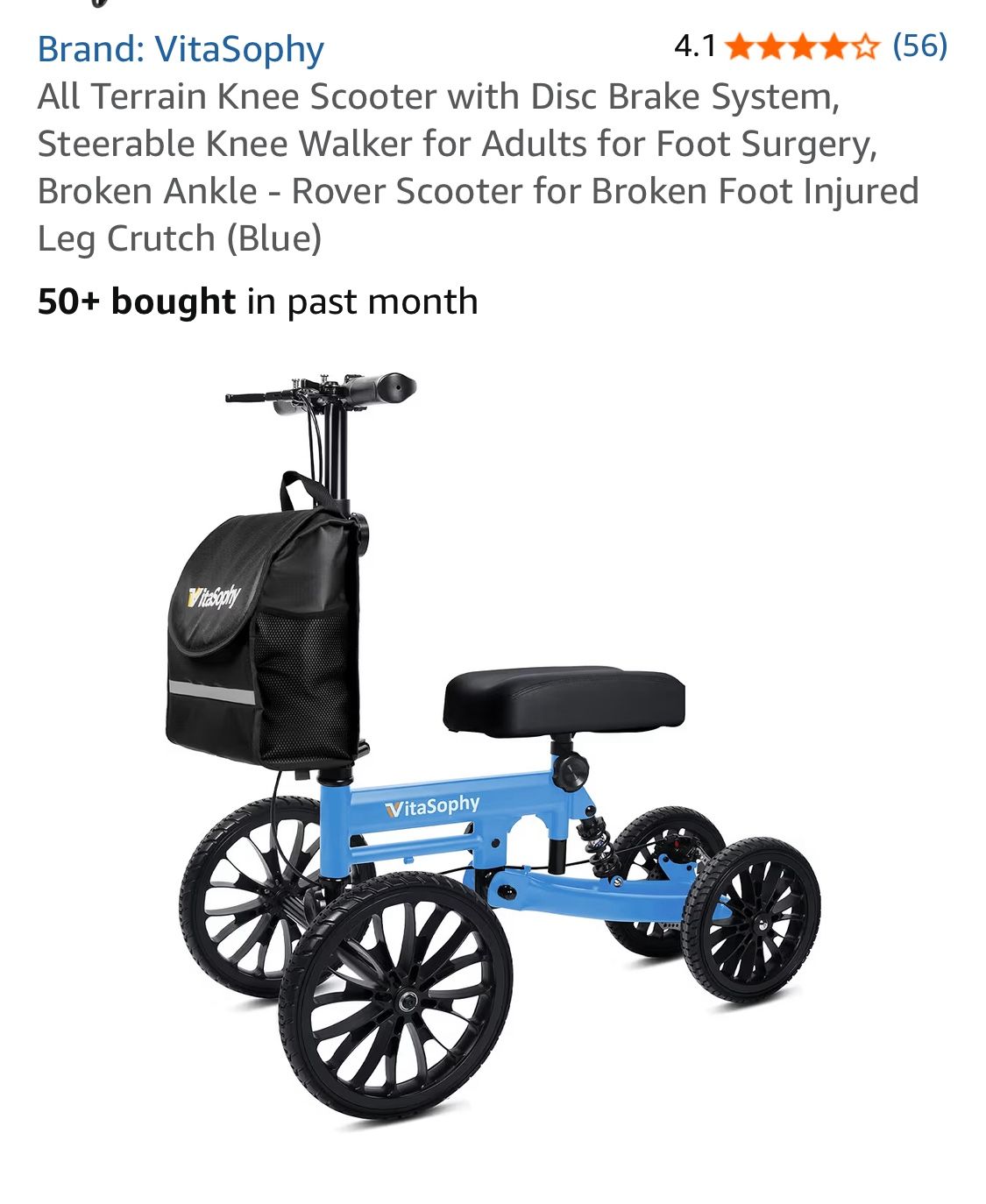 vitasophy knee scooter . new