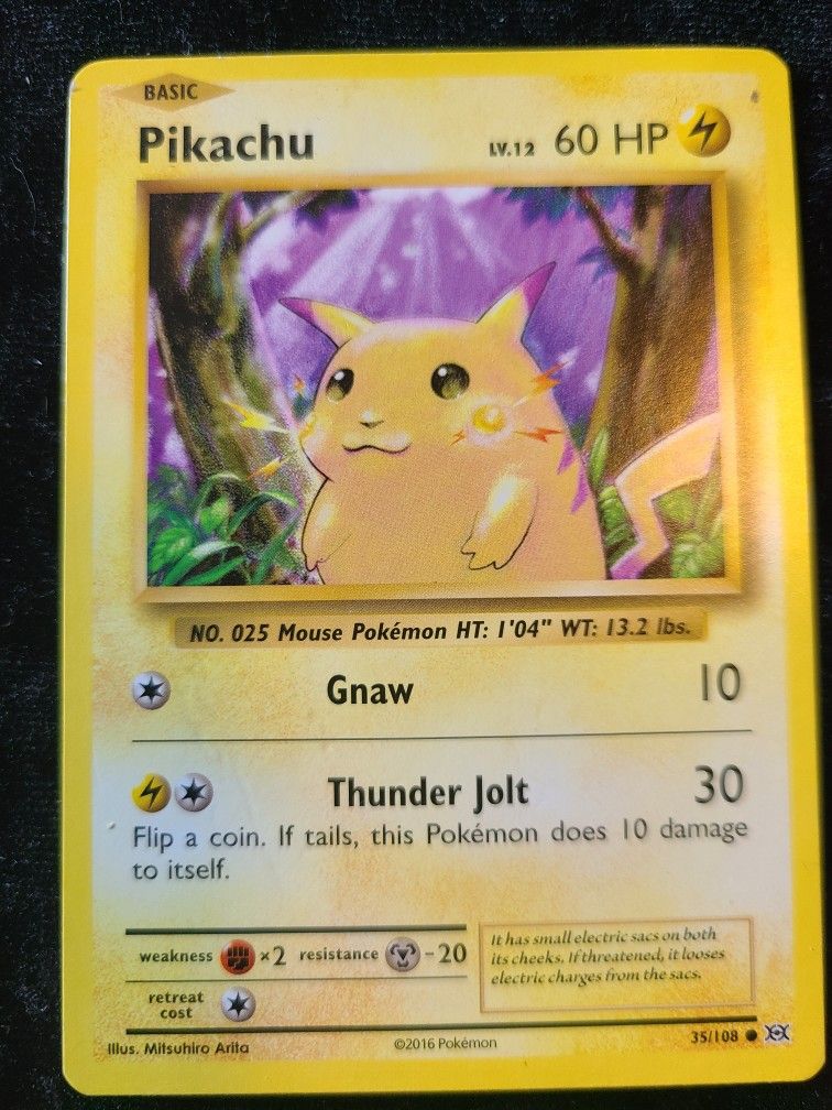 Fat Pikachu Pokemon Card 2016