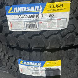 Landsail CLX-9 Mudblazer M/T Mud Terrain LT33X12.50R18 118Q E Light Truck Tire 