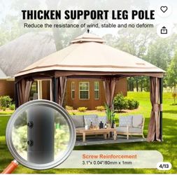 VEVOR Patio Gazebo for 10-12 Person,