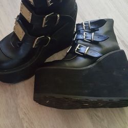 Demonia Platform Booties