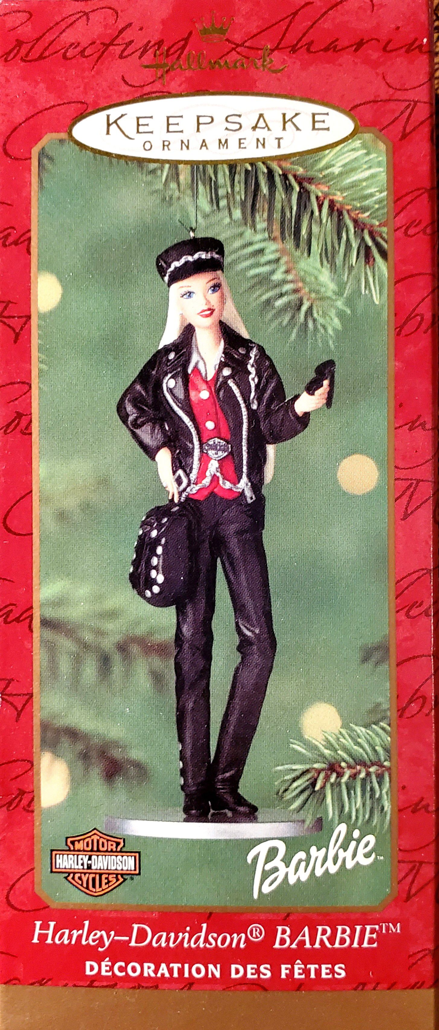 Hallmark Harley Davidson Barbie Keepsake Ornament 2000
