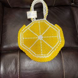 Lulu Lemon Beaded Bag
