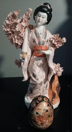$5 For Both Oriental Figurine and Decor