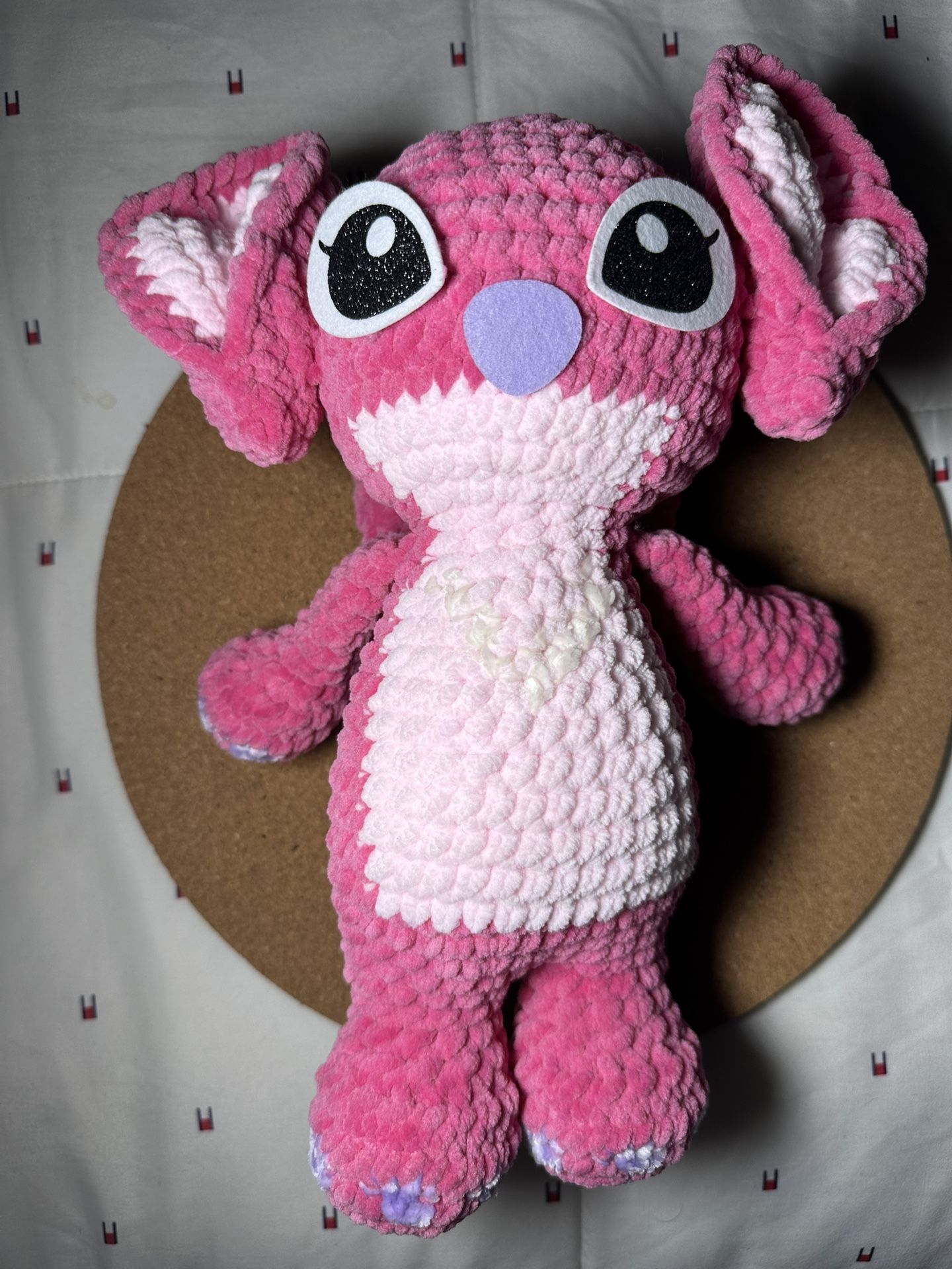 Angel handmade crochet Scrump from lilo and stitch (12 Inches)