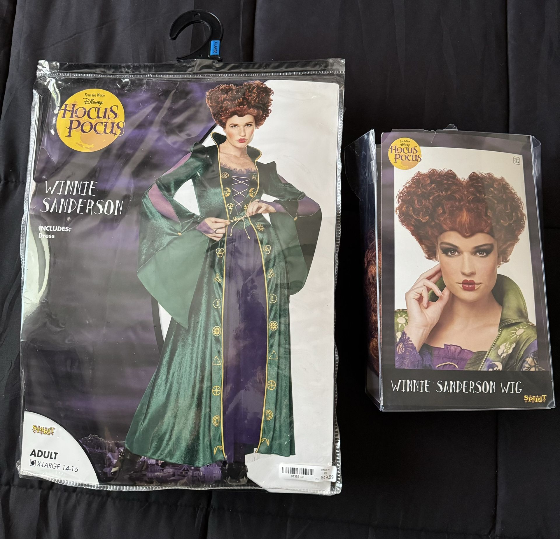 Adult Winifred Sanderson XL Halloween Costume and Wig
