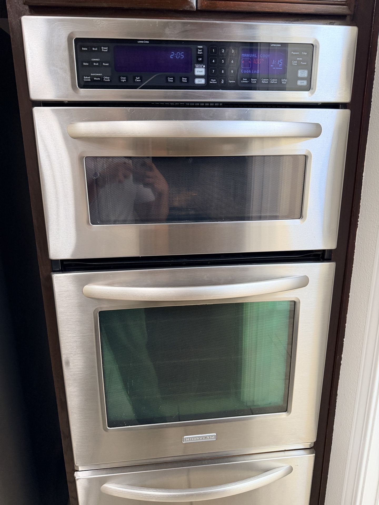 Kitchen Aid Oven And Microwave Combo 220v 27x42
