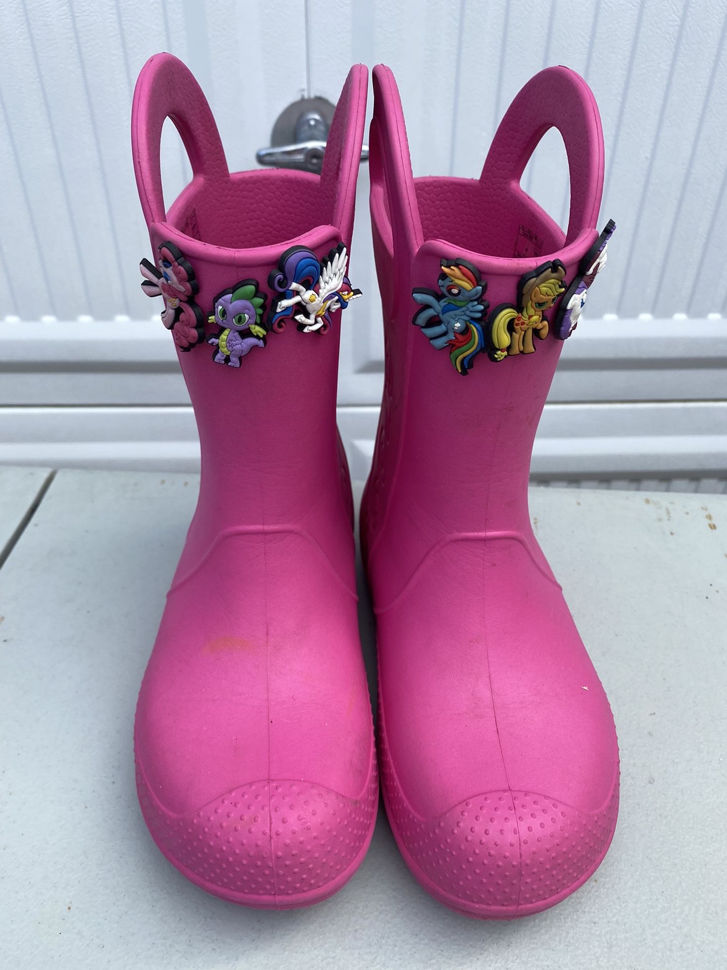 CROCS Rain Boots Girls Size 2