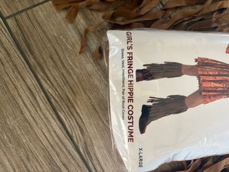 Girl's Fringe Hippie Costume X-Large