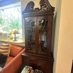 antique bookcase / cabinet 
