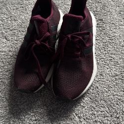 Burgundy Adidas Shoes 