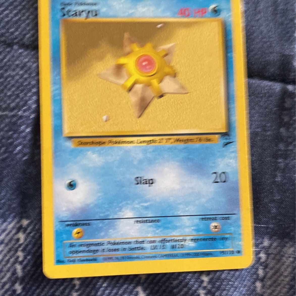 staryu pokemon card POKMON GAME sv4a 221/190 S Water Recover Discard a Water Energy card attached to Staryu and remove 4 damage counters from Staryu (all if there are less than 4) Staryu HeartGold & SoulSilver |