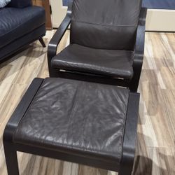 IKEA Poang Chair & Foot Rest