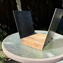 Vinyl Record Holder (metal & wood)(strong & sturdy)