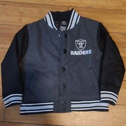 Raiders Bomber Jacket For Kids Size 3T