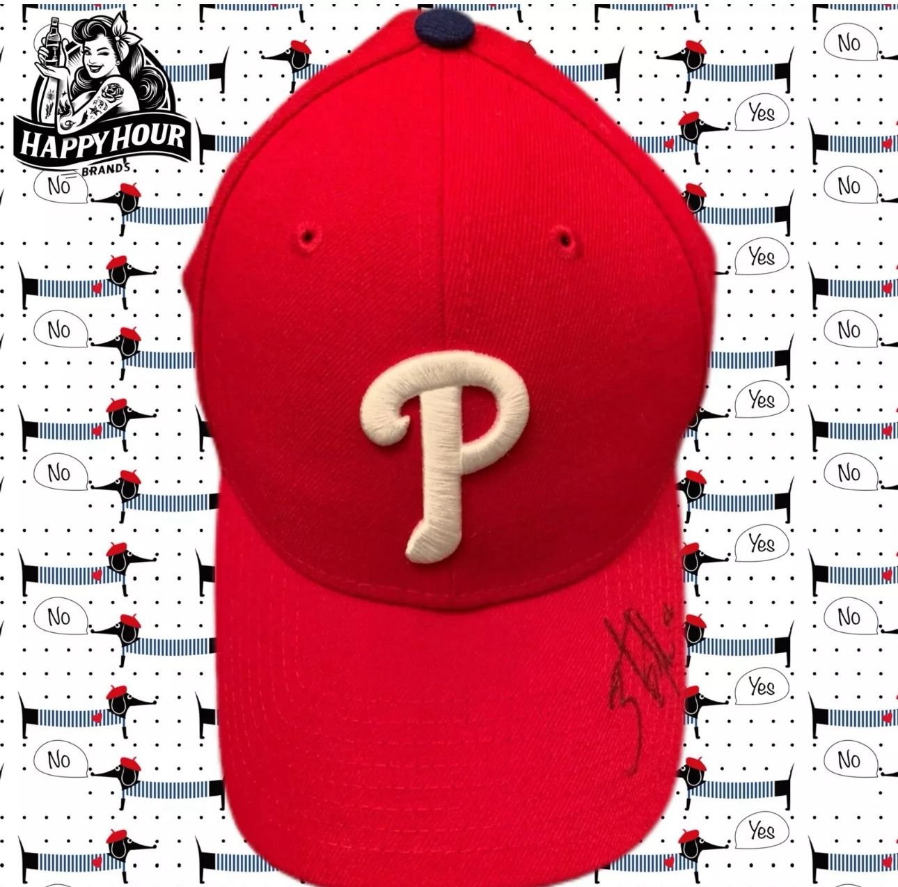 Zach Eflin Autographred Signed Philadelphia Phillies Hat MLB