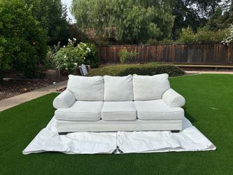 Like New Light Gray 3-Seat Sofa - Professionally Cleaned & Free Delivery