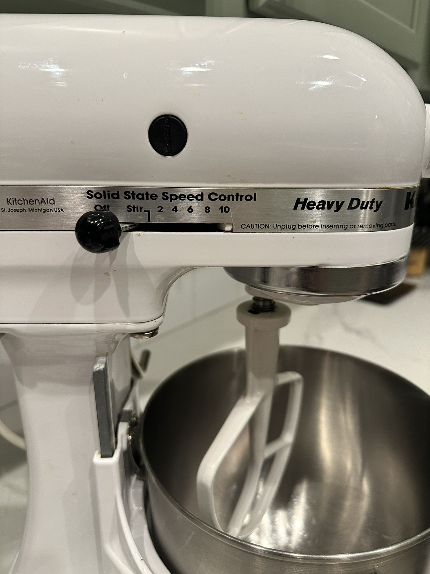 KitchenAid K5SS Heavy Duty Series 5qt Stand Mixer - White for sale online