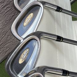 Titleist DCI 822•OS Iron Set 4-9 w Ultralight 75 S-Flex and GolfPride Tour Wrap Jumbo Grips (Stand Bag Included)